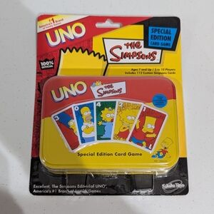 BNIB Simpsons special edition collectors Tin Uno game.
